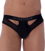 Go Softwear Rayon Mesh Scoop Thong
